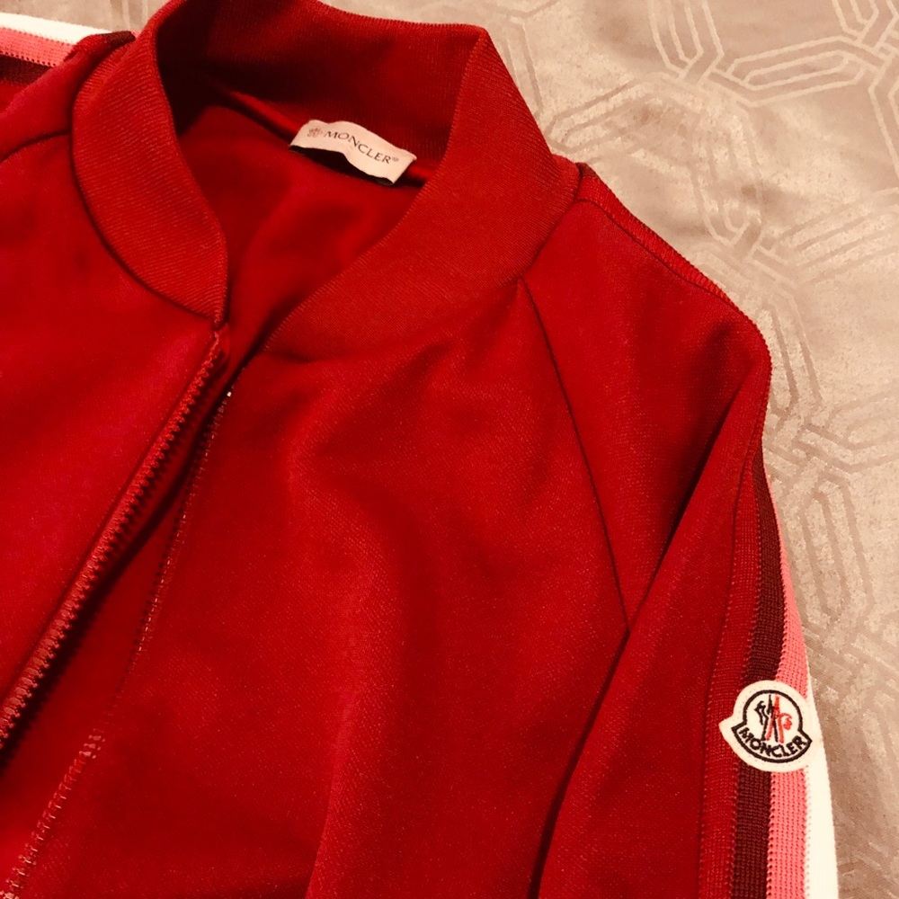 NWT Moncler maglia jacket in red size small